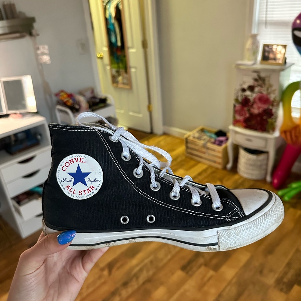 Converse Black and White High-Tops
